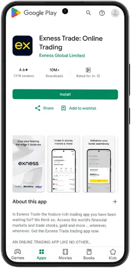 Download and Install Exness App for Android