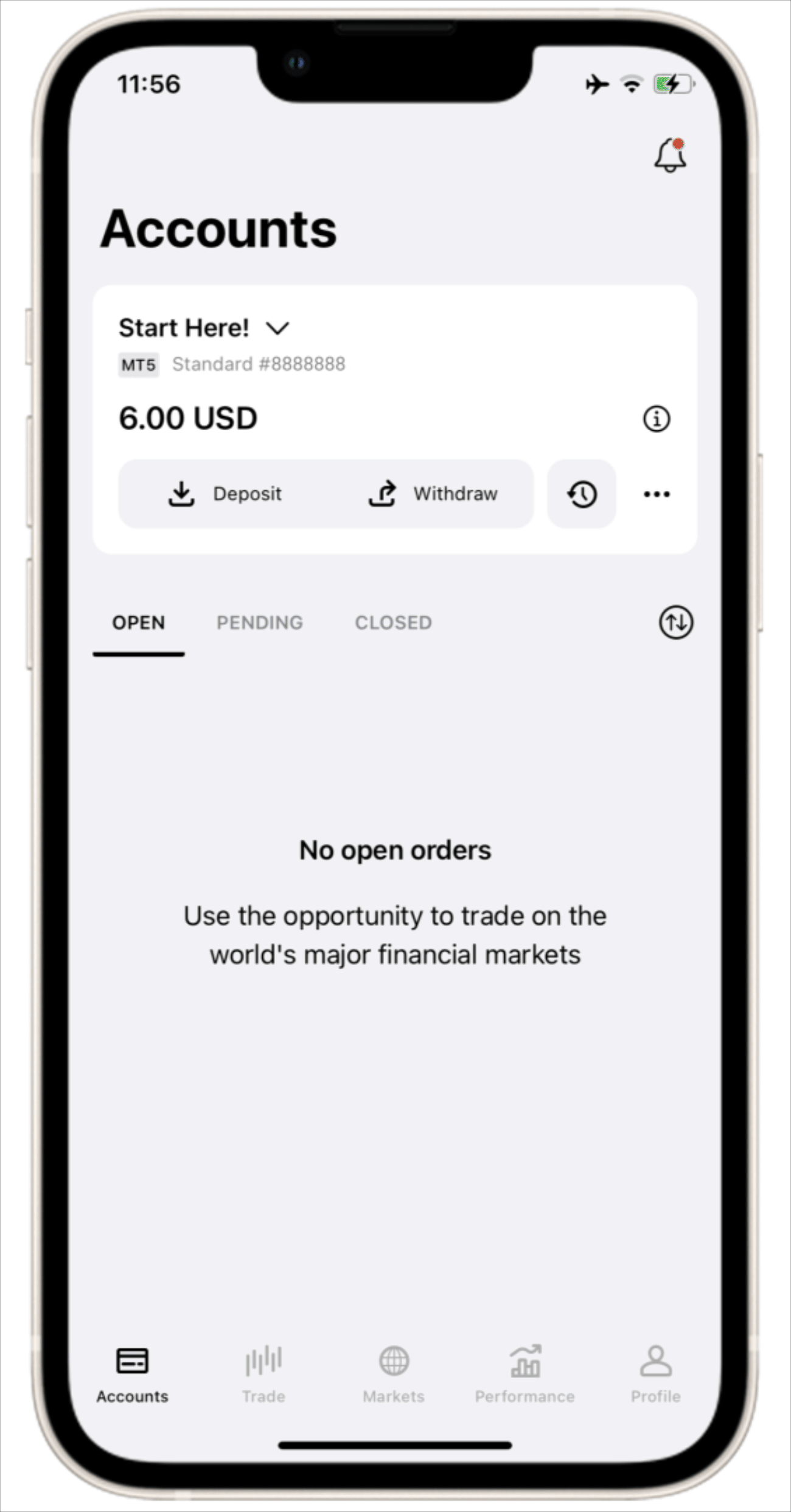 How to Make Your First Deposit in the Exness App