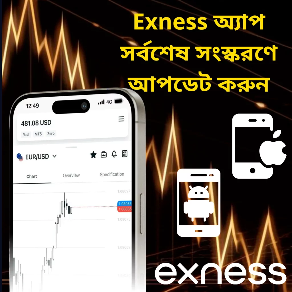 Exness অ্যাপটিকে সর্বশেষ সংস্করণে আপডেট করুন৷