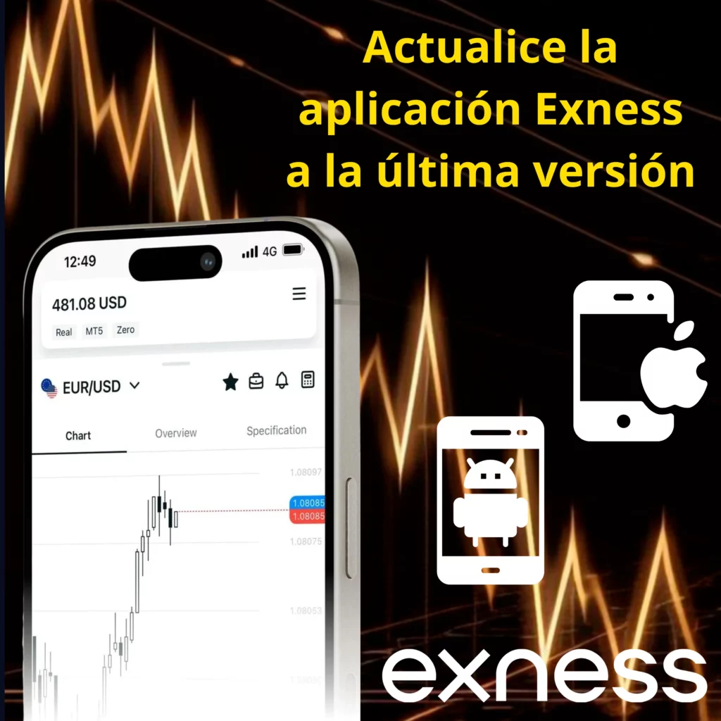 Actualice la aplicación Exness a la última versión