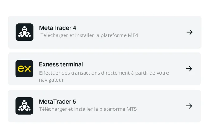 Options pour trader Exness 