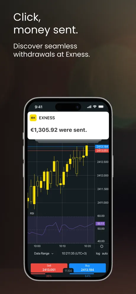 Exness App on iOS