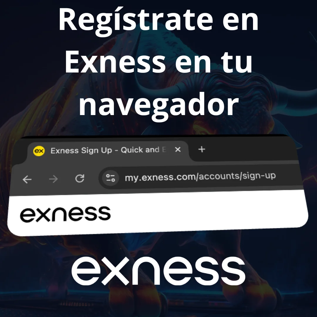 Registrarse a través del sitio web de Exness