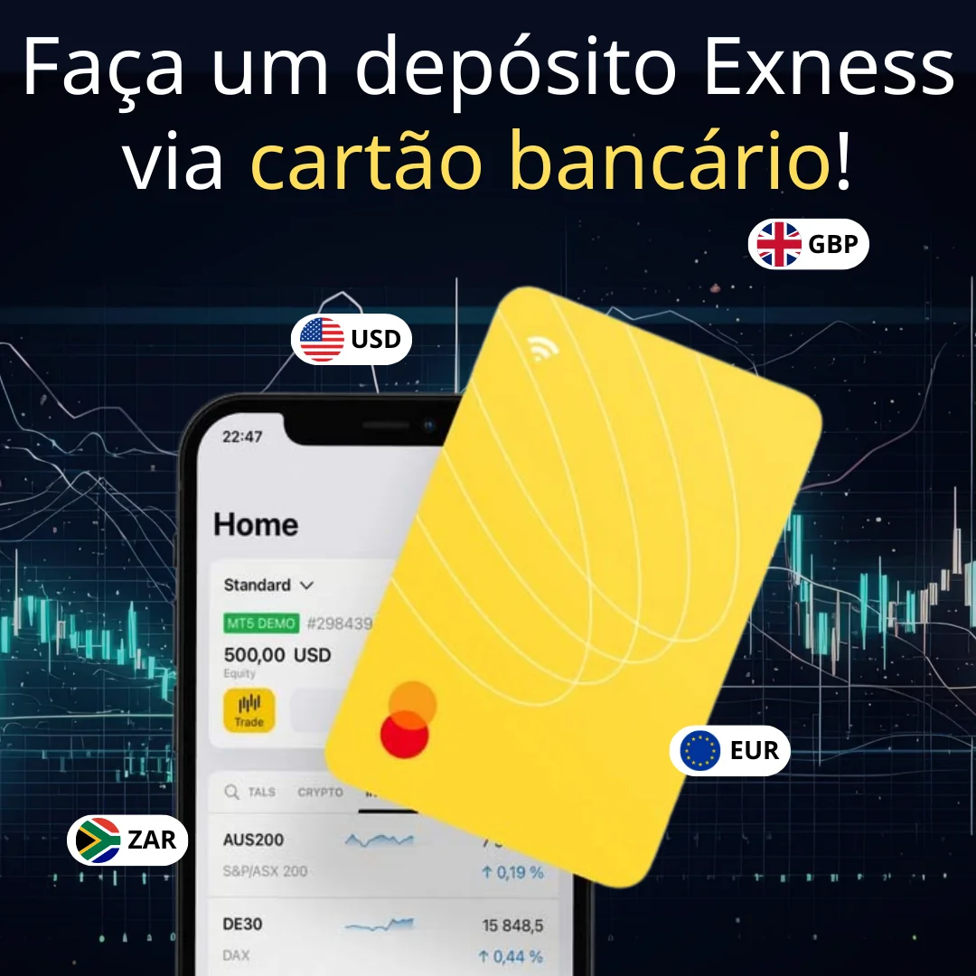 Método de depósito Exness Visa/Mastercard