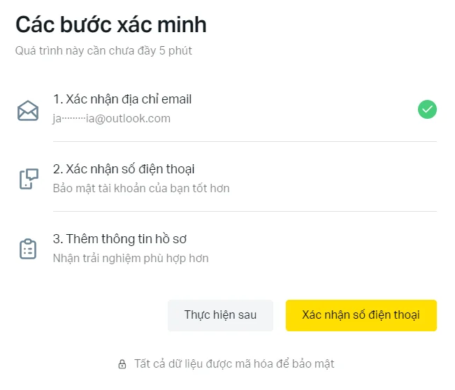 Quy trình xác minh tài khoản Exness