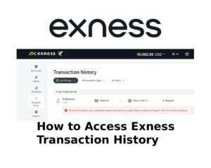 How to Access Exness Transaction History